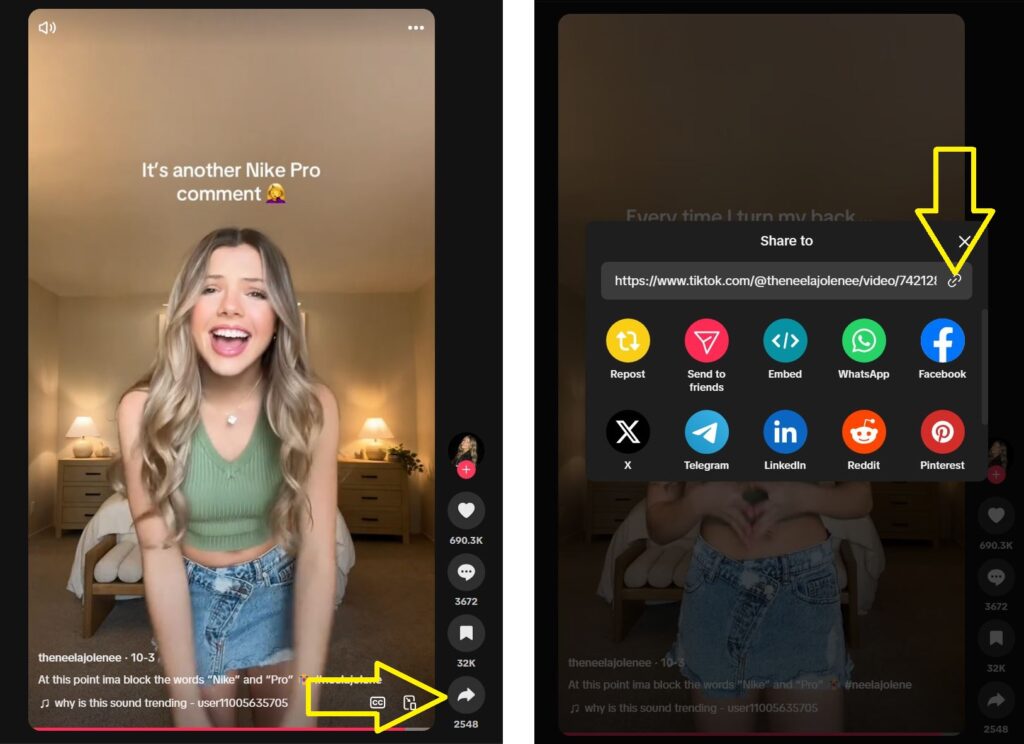 How to Copy a TikTok Video Link on iPhone, Android, and PC 3